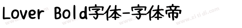 Lover Bold字体字体转换